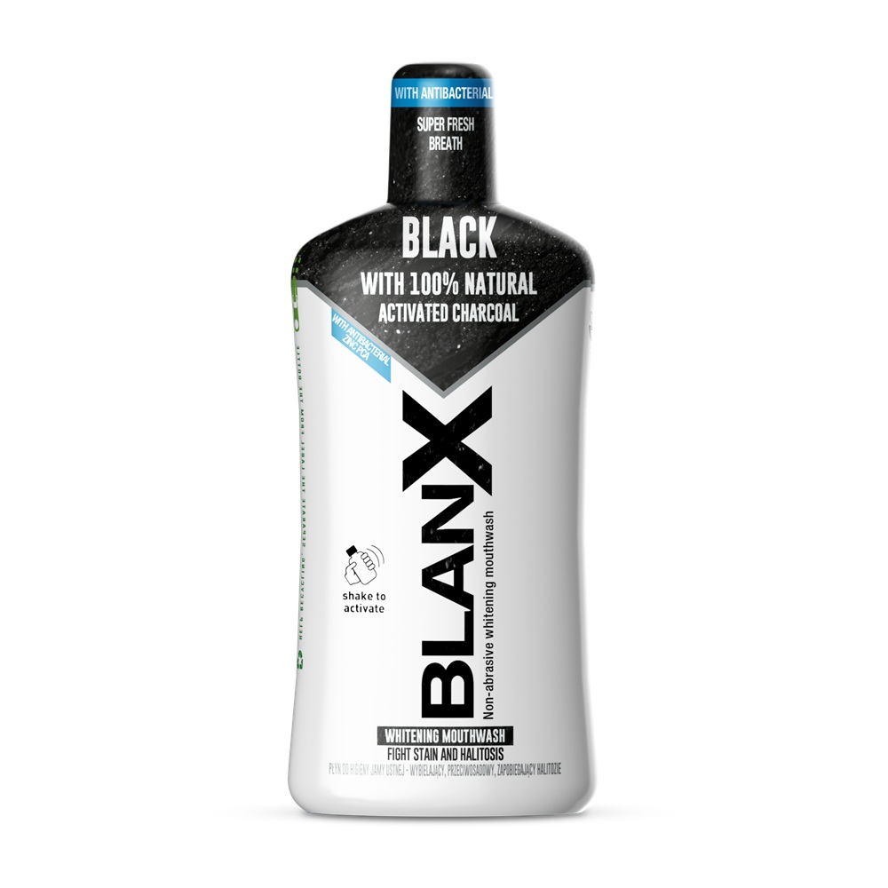 Apa de gura pentru albire cu carbune activ Blanx, 500 ml, Coswell