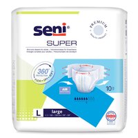 Scutece cu sistem inchis Super Seni, Large, 10 bucati, Seni