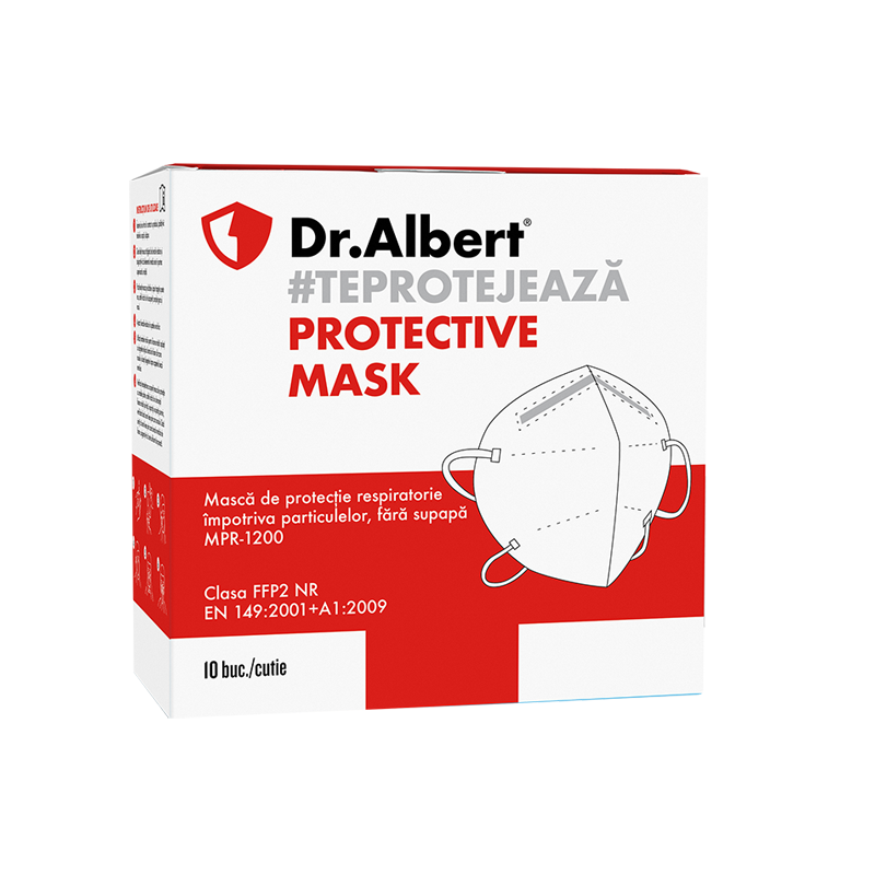 Masti de protectie de tip FFP2, 10 bucati, Dr. Albert