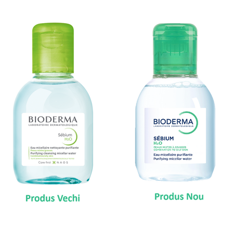 Apa micelara pentru ten mixt si gras H2O Sebium, 100 ml, Bioderma 675265