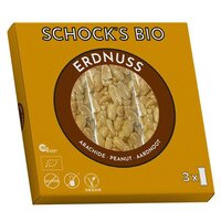 Batoane Bio crocante cu arahide, 3x25 g, Schocks