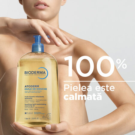Ulei de dus pentru piele sensibila si uscata Atoderm, 1L, Bioderma 702131
