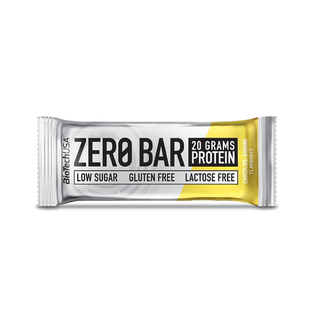 Baton proteic Chocolate Banana Zero Bar, 50 g, BioTechUSA