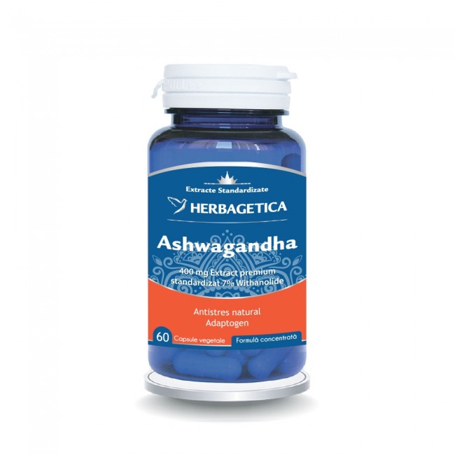 Ashwagandha, 60 capsule, Herbagetica