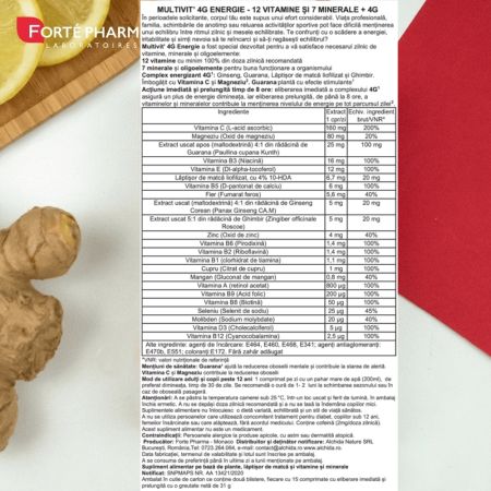 MultiVit 4G energie, 30 comprimate, Forte Pharma 705667