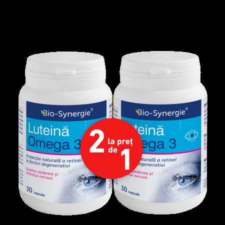 Pachet Luteina Omega 3, 30 + 30 capsule,  Bio Synergie
