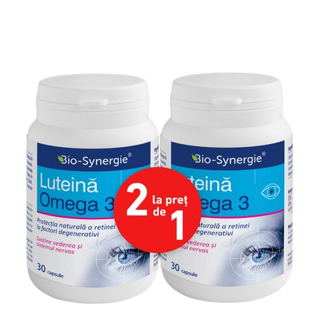 Pachet Luteina Omega 3, 30 + 30 capsule,  Bio Synergie