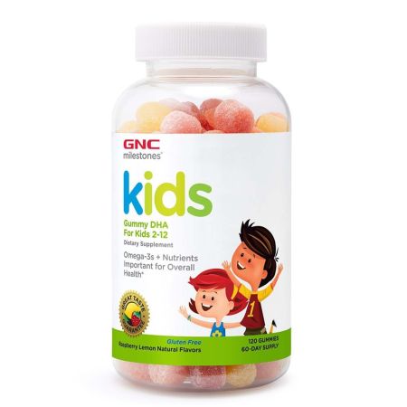 Milestones Kids Gummy DHA 102823, 120 jeleuri, GNC 