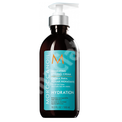 Crema hidratanta pentru coafare si definire Hydrating Styling Cream, 300 ml, Moroccanoil