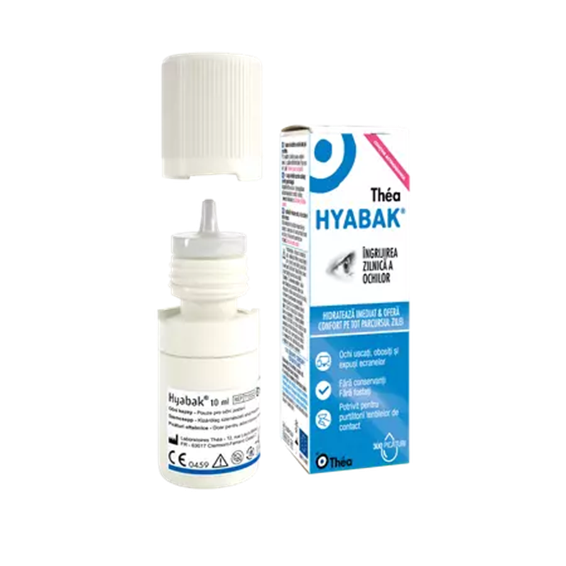 Picaturi pentru ochi Hyabak, 10 ml, Thea