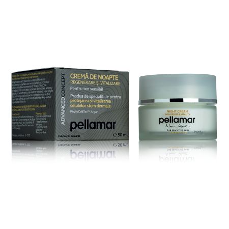 Crema regeneranta de noapte pentru ten sensibil Advanced Concept, 50 ml, Pellamar