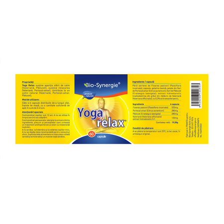 Yoga Relax, 60 capsule, Bio Synergie 705855
