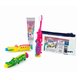 Set Pasta de dinti 25 ml + Periuta crocodil de dinti pentru copii 1 bucata, Laboratorios Kin 660043