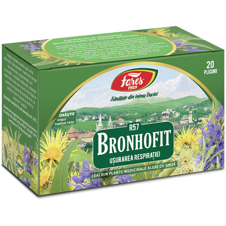 Ceai Bronhofit, R57, 20 plicuri, Fares