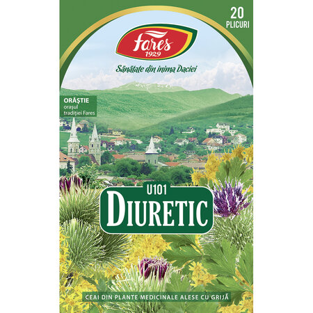 Ceai Diuretic, 20 plicuri, Fares 623947