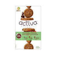 Biscuiti cu ciocolata fara zahar Activa, 120 grame, Belkorn