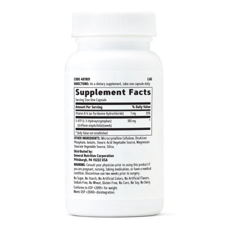 5-HTP 100 Mg, (487800), 30 capsule, GNC 647945