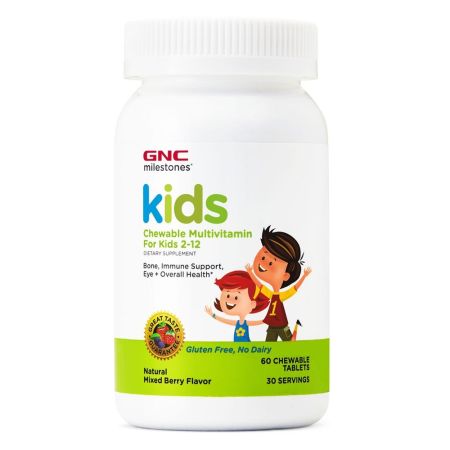 Multivitamine pentru copii 2-12 ani Kids Milestones (585550), 60 tablete, GNC