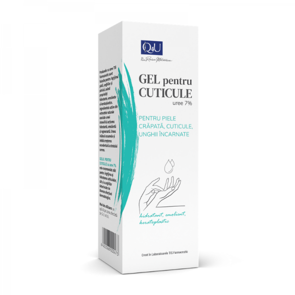 Gel pentru cuticule cu uree 7%, Q4U, 20 ml, Tis Farmaceutic