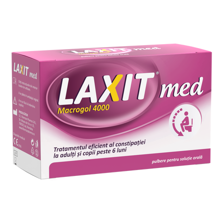 Laxativ sub forma de pulbere pentru solutie orala Laxit Med, 20 plicuri, Fiterman