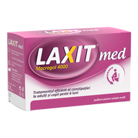 Laxativ sub forma de pulbere pentru solutie orala Laxit Med, 20 plicuri, Fiterman