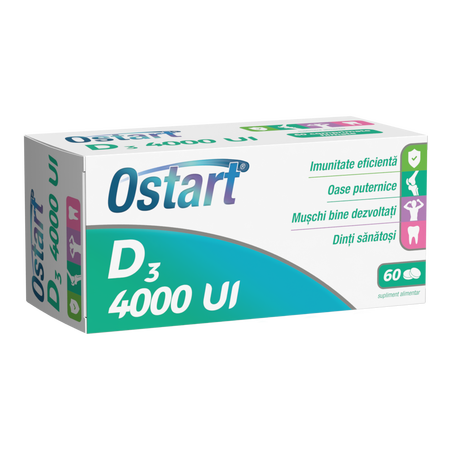 Ostart D3 4000UI, 60 comprimate, Fiterman