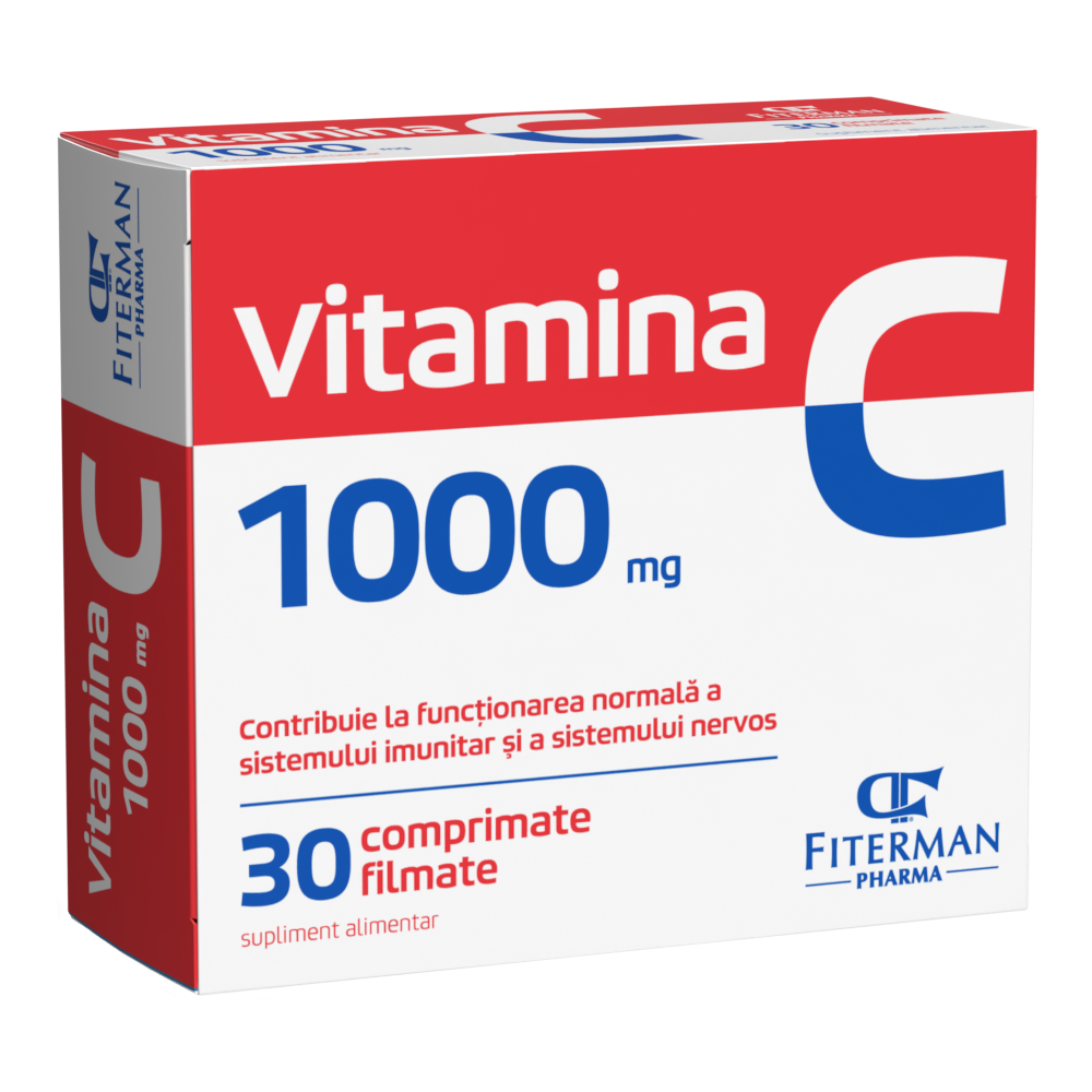 Vitamina C, 1000 g, 30 comprimate filmate, Fiterman