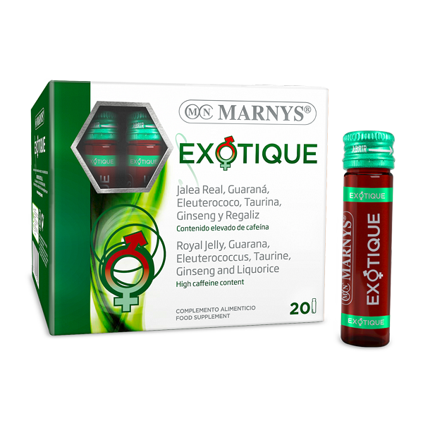 EXOTIQUE cu 5 Energizanti, 20 fiole x 11 ml, Marnys