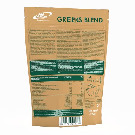 Greens Blend, 250 g, Pro Nutrition 600279