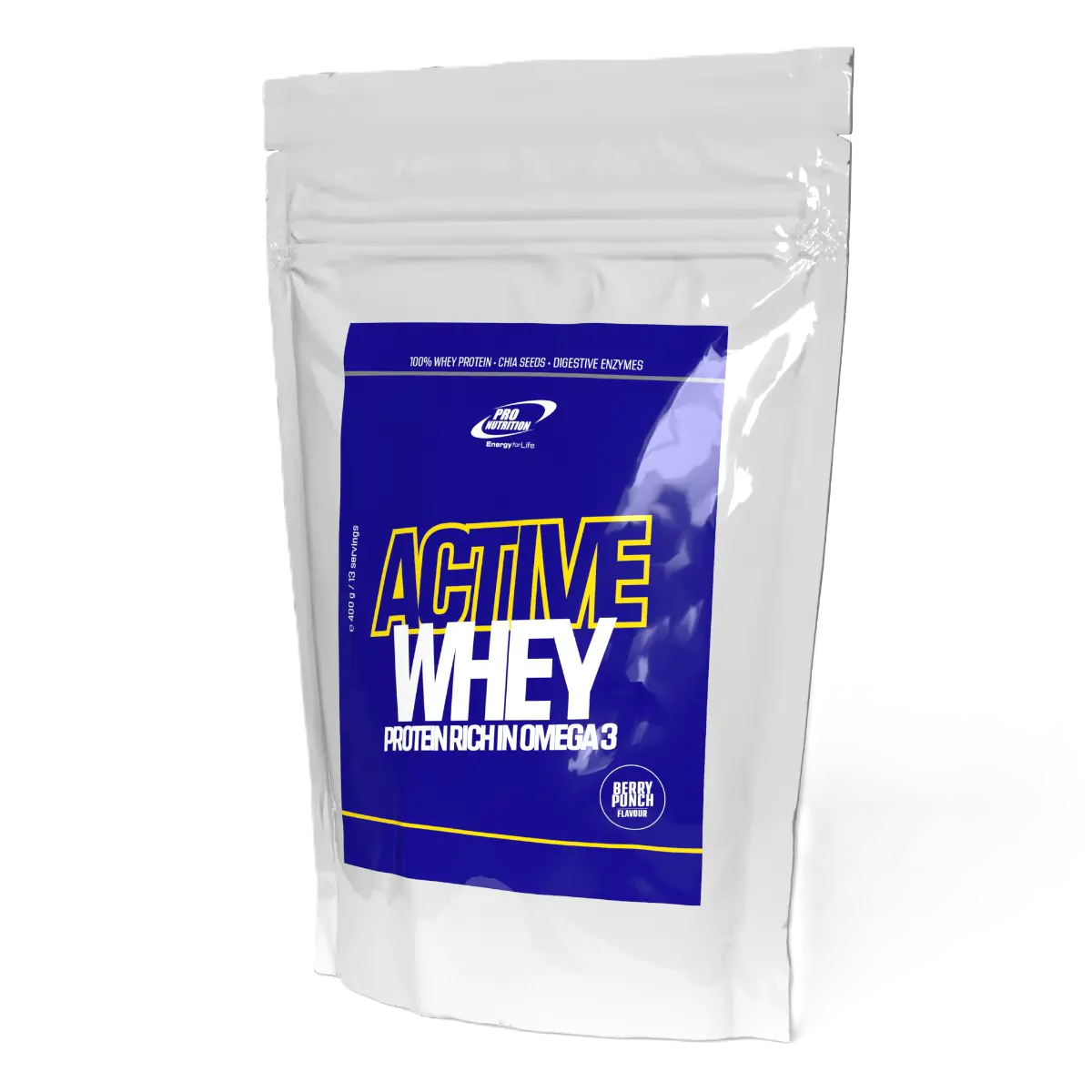 Pudra proteica Active Whey Berry Punch, 400 g, Pro Nutrition