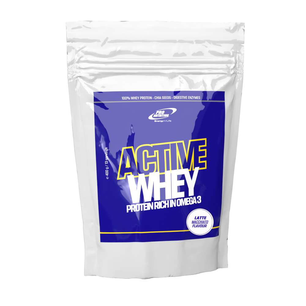 Pudra proteica Active Whey Latte Machiato, 400 g, Pro Nutrition