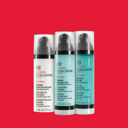 Crema-gel energizanta fata si contur ochi pentru barbati Hydra, 80 ml, Collistar 665441