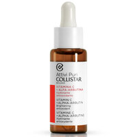 Serum revitalizant pentru fata cu vitamina C si Alpha-Arbutin Attivi Puri, 30 ml, Collistar