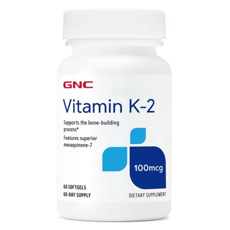 Vitamina K-2 100 mcg (096822), 60 capsule, GNC