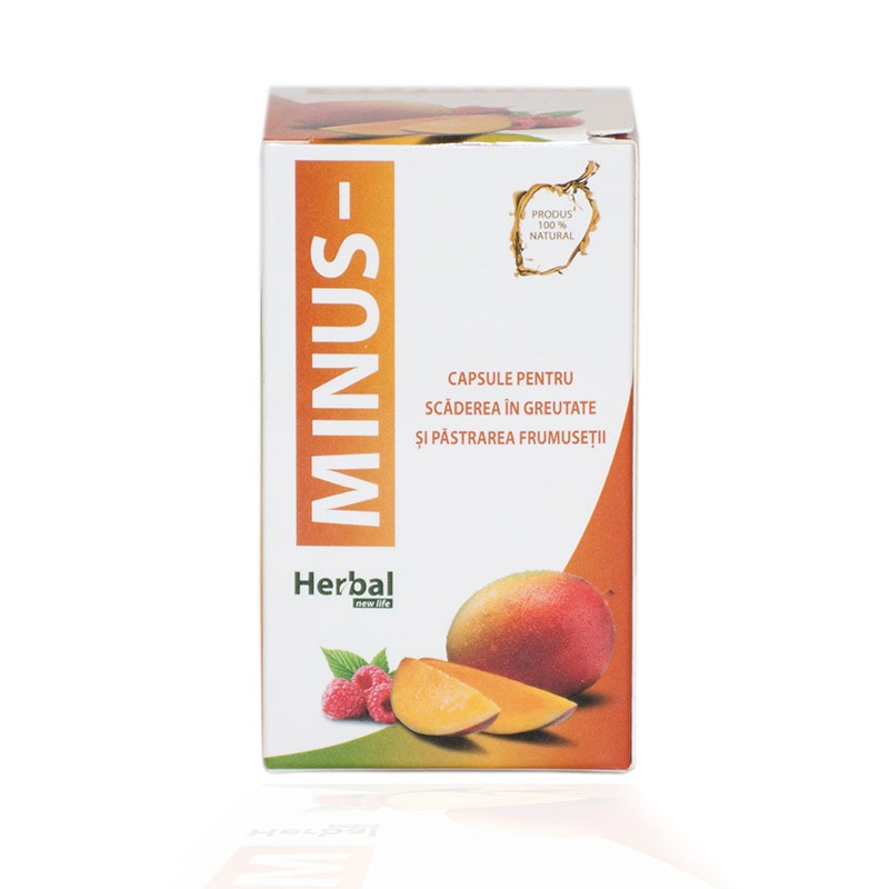 Capsule pentru slabit Minus, 30 comprimate, Herbal New Life