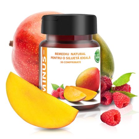 Supliment alimentar pentru controlul greutatii Minus-, 30 comprimate, Herbal New Life 702490