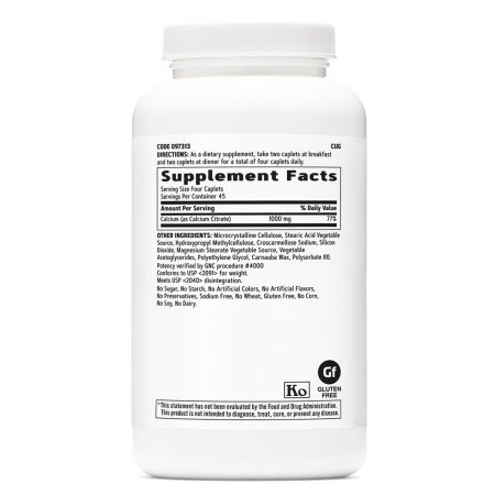 Calciu Citrat 1000 mg, (097312), 180 tablete, GNC 648191