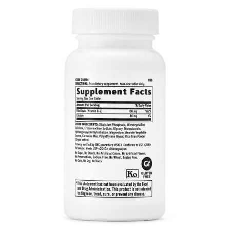 Vitamina B-2 100 mg (255113), 100 tablete, GNC 648134