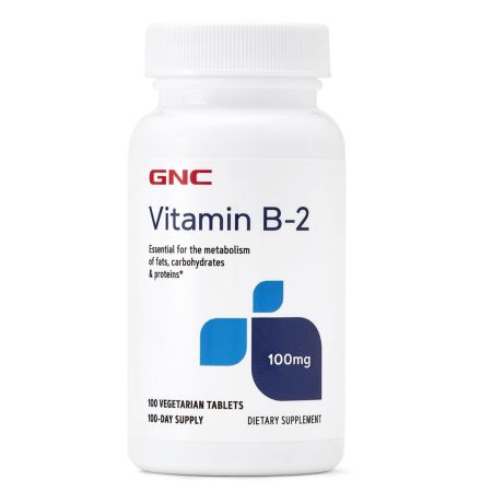 Vitamina B-2 100 mg (255113), 100 tablete, GNC
