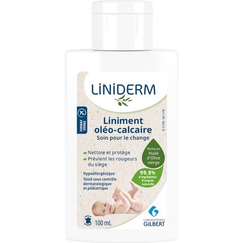 Liniment Oleo-calcaros pentru curatarea zonei scutecului Liniderm, 100 ml, Gilbert