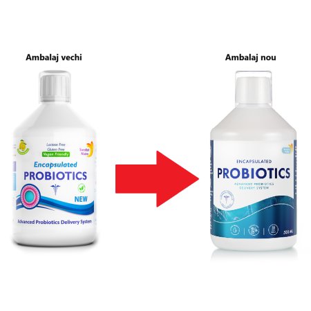 Probiotic Lichid, Bifidobacterium lactis + Vitamina C + L-glutamina, 500 ml, Swedish Nutra