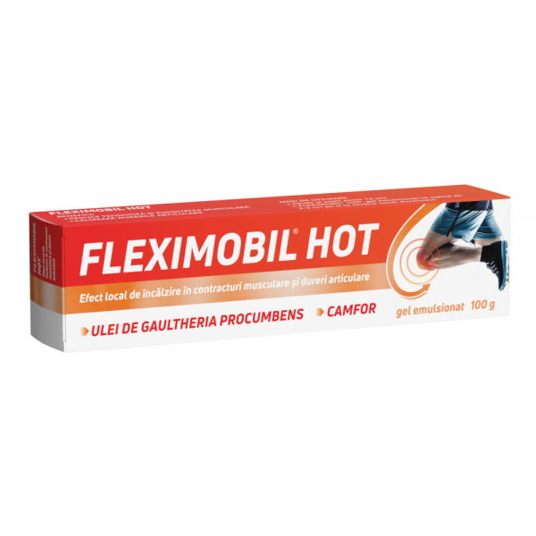 Fleximobil Hot, gel emulsionat, 100 g, Fiterman