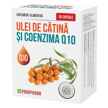 Ulei de Catina si Coenzima Q10, 30 capsule, Parapharm