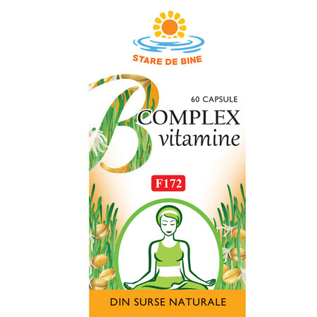 Vitamine naturale B Complex, F172, 60 capsule, Fares 614167