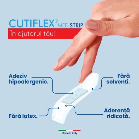 Plasturi impermeabili Cutiflex Strip Master-Aid, 20 bucati, Pietrasanta Pharma 667971
