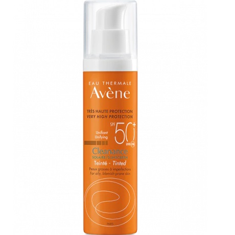 Lotiune nuantatoare pentru ten gras, predispus la imperfectiuni cu SPF 50+ Cleanance, 50 ml, Avene