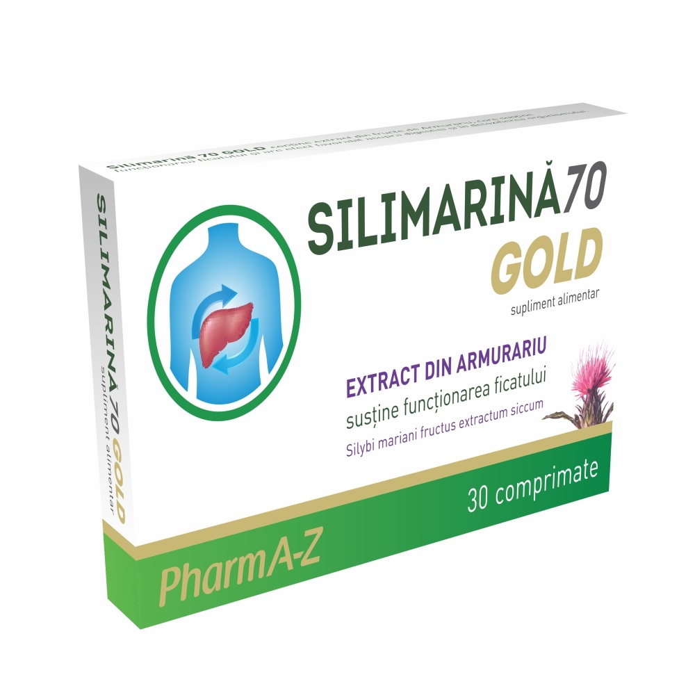 Silimarina 70 Gold, 30 comprimate, PharmA-Z