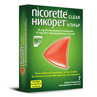 Plasturi transdermici cu nicotina, 15 mg/16 h, 7 bucati, Nicorette