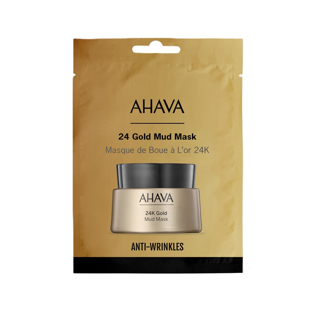 Masca de fata pentru o singura utilizare 24K Gold Mineral Mud, 6 ml, Ahava