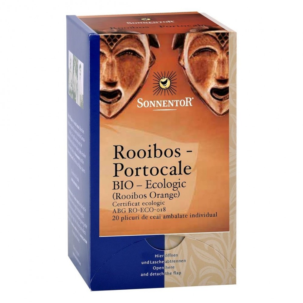 Ceai Bio Rooibos si Portocale, 20 plicuri, Sonnentor